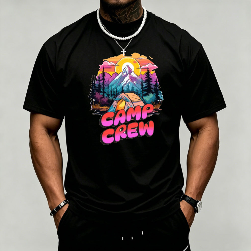 Outdoor Adventure Quotes - Camiseta Masculina com Estampa de Montanha
