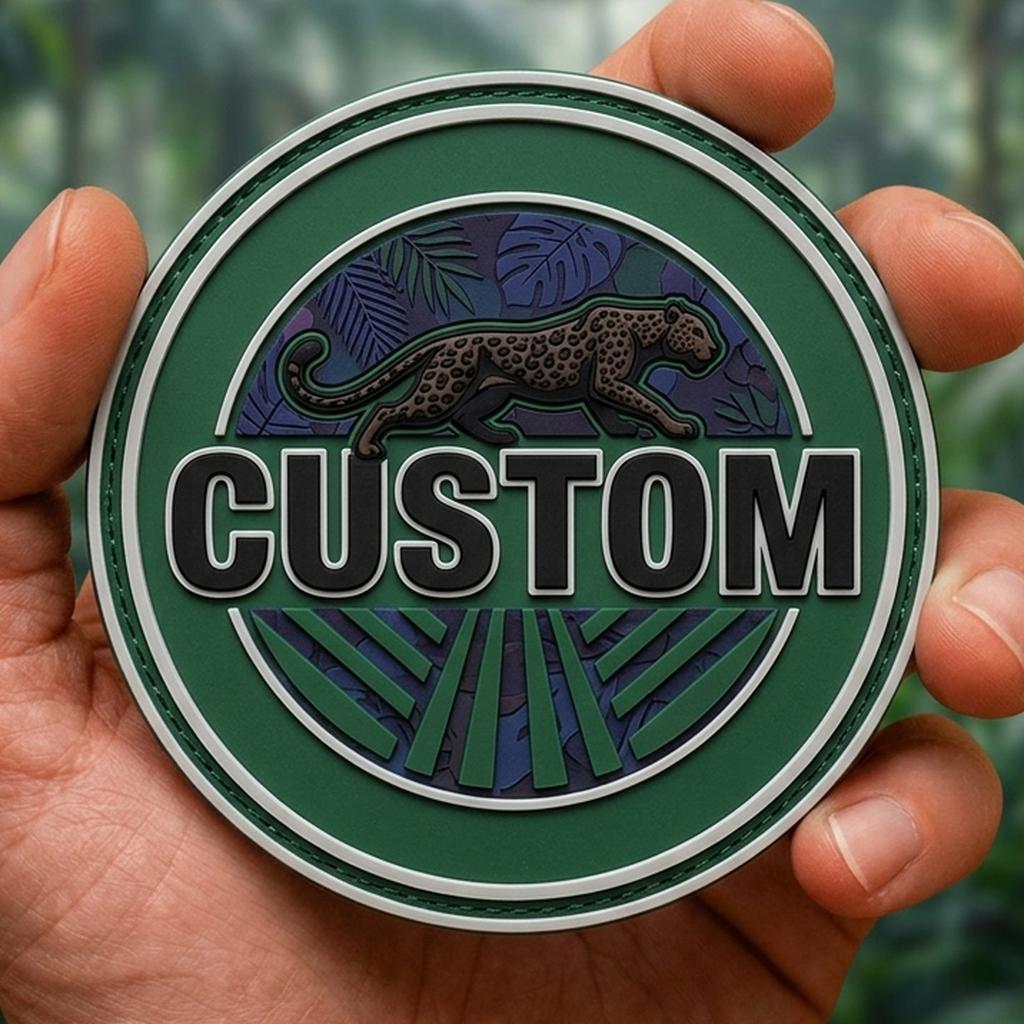Outdoor Adventure Logo - Emblema de Borracha Personalizado com Logotipo