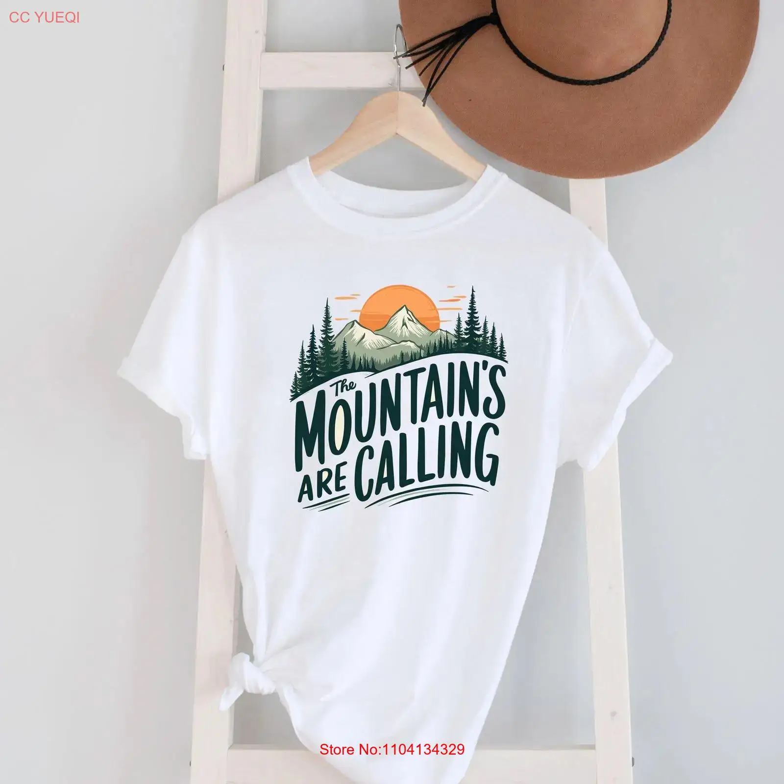 Outdoor Adventure Quotes - Camiseta com Estampa de Paisagem e