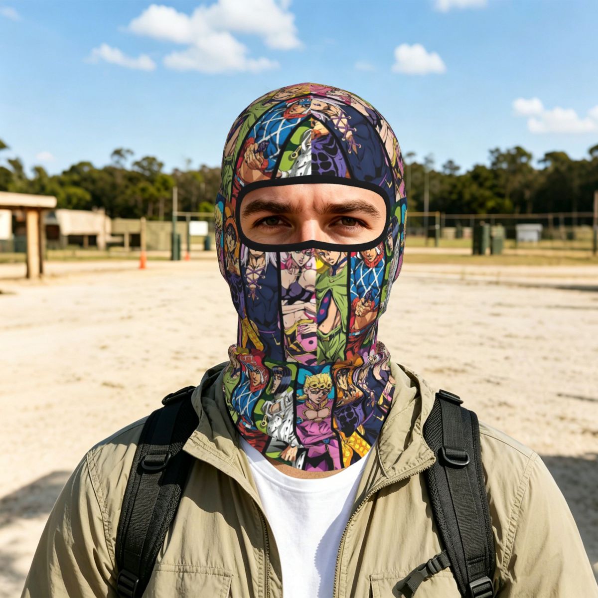 Outdoor Adventure Logo - Máscara Balaclava Respirável com Logo de