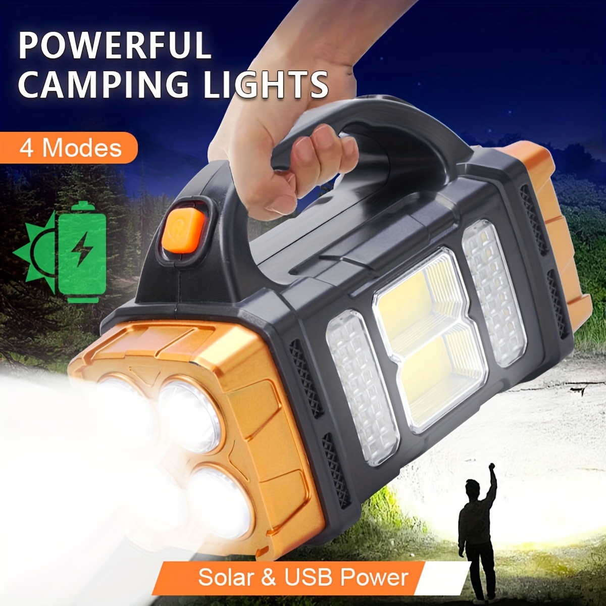 Outdoor Adventure Camp - Nova Lanterna LED Solar Recarregável de