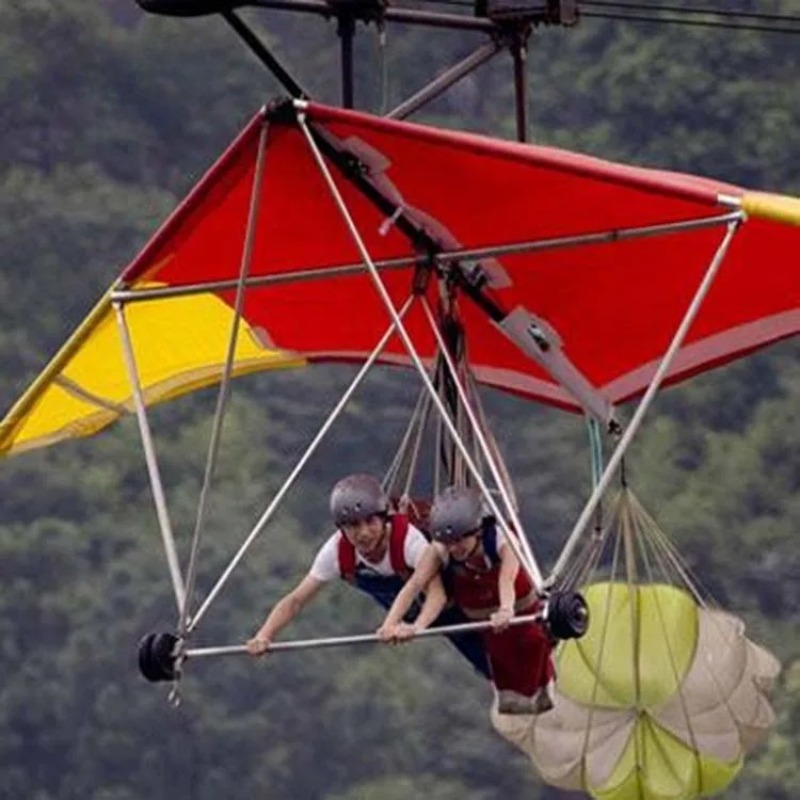 Outdoor Adventure Zipline - Atrações de Aventura Emocionante ao Ar