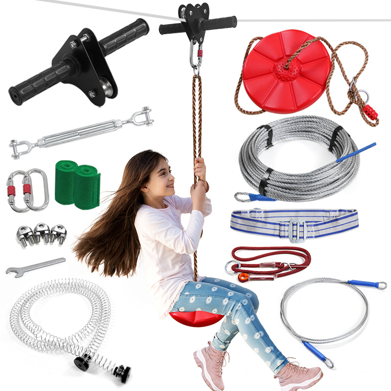 Outdoor Adventure Zipline - Kit de Zipline para Crianças com