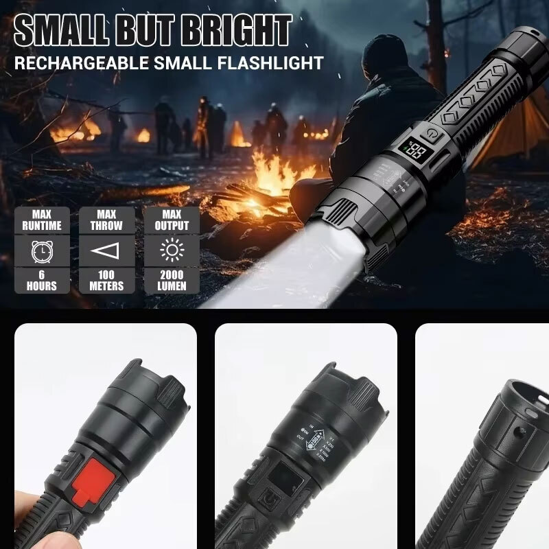 Lanterna Tática LED de Alta Po - Outdoor Adventure Camp avaliação e preço