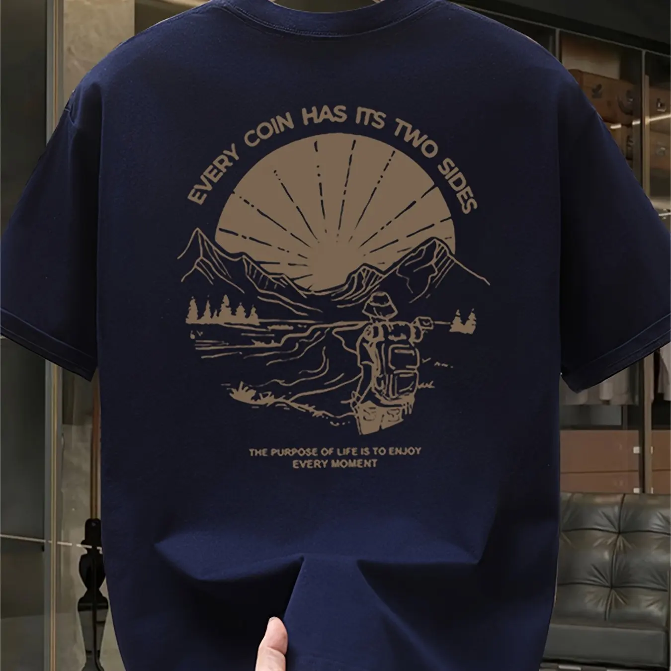 Camiseta Gráfica Vintage para  - Outdoor Adventure Quotes avaliação e preço