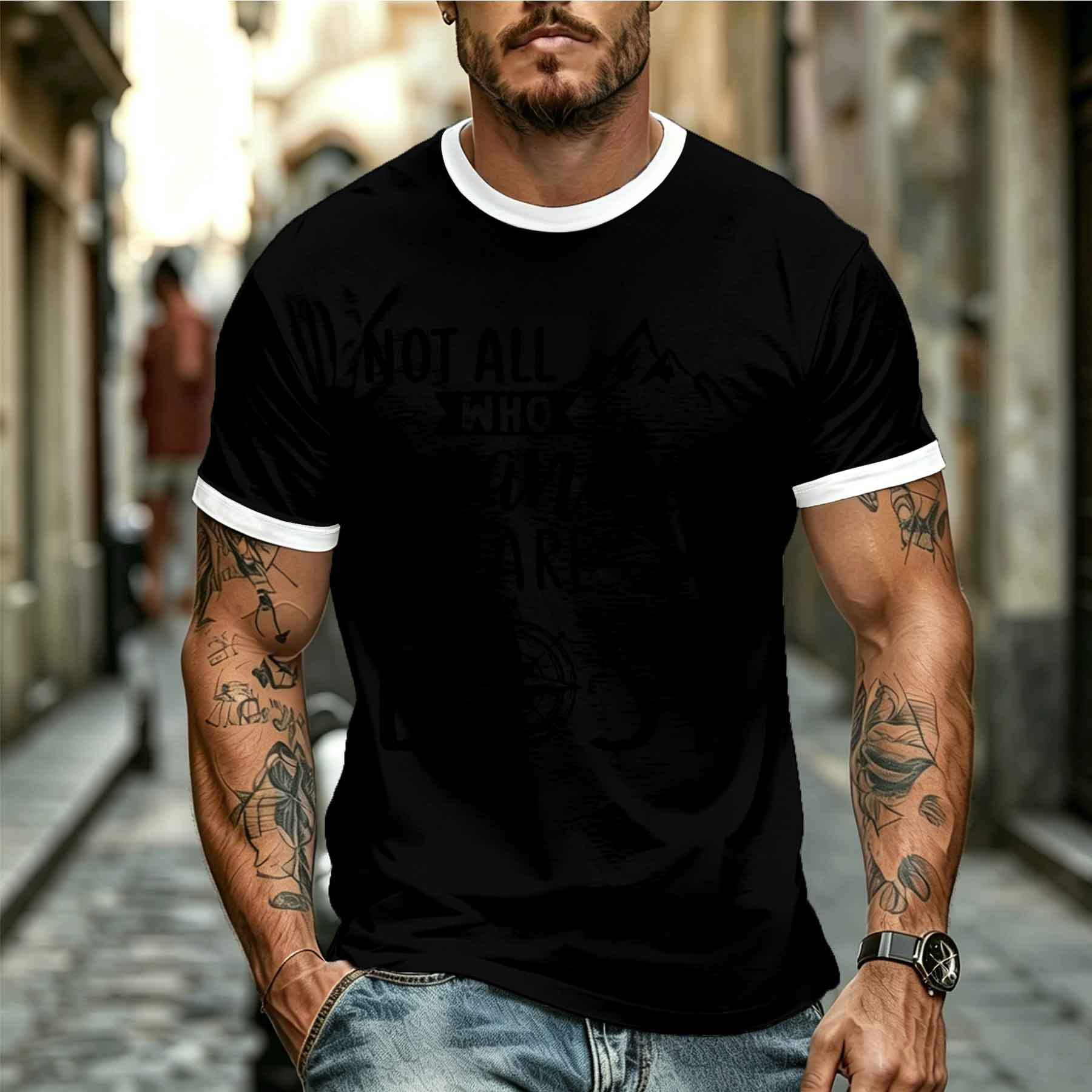 Camiseta Masculina Estilosa e  - Outdoor Adventure Quotes avaliação e preço