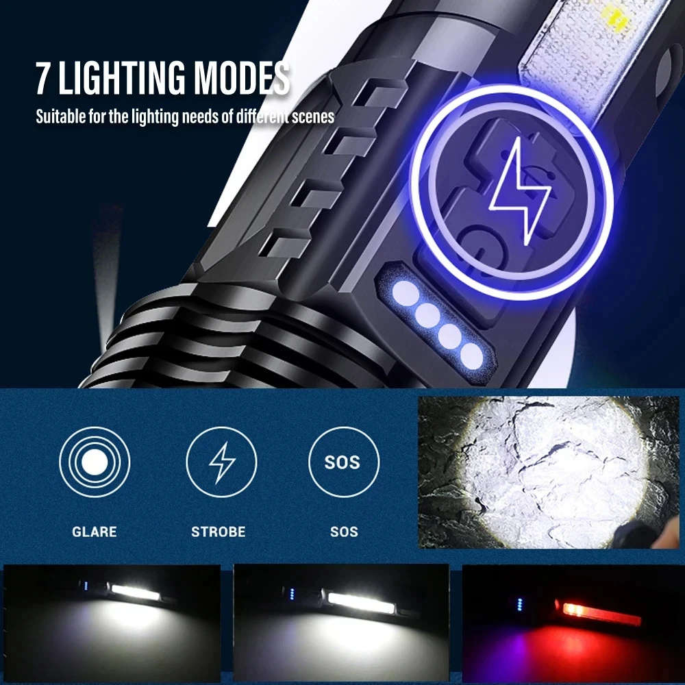 Lanterna LED XHP50 Poderosa, à - Outdoor Adventure Camp avaliação e preço