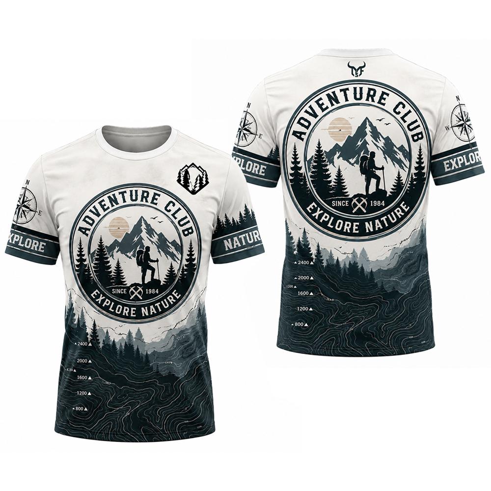 Camiseta Estilo Revista com Es - Outdoor Adventure Magazines avaliação e preço