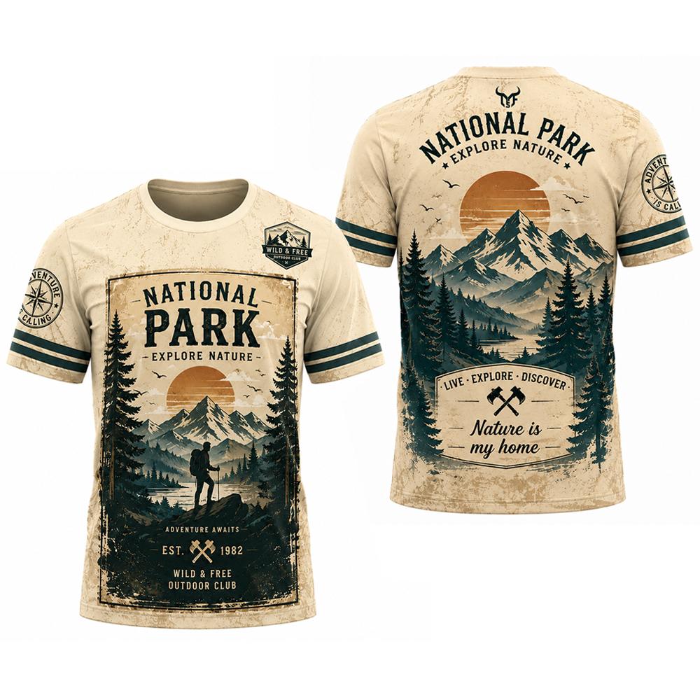 Camiseta Estilo Revista com Es - Outdoor Adventure Magazines avaliação e preço