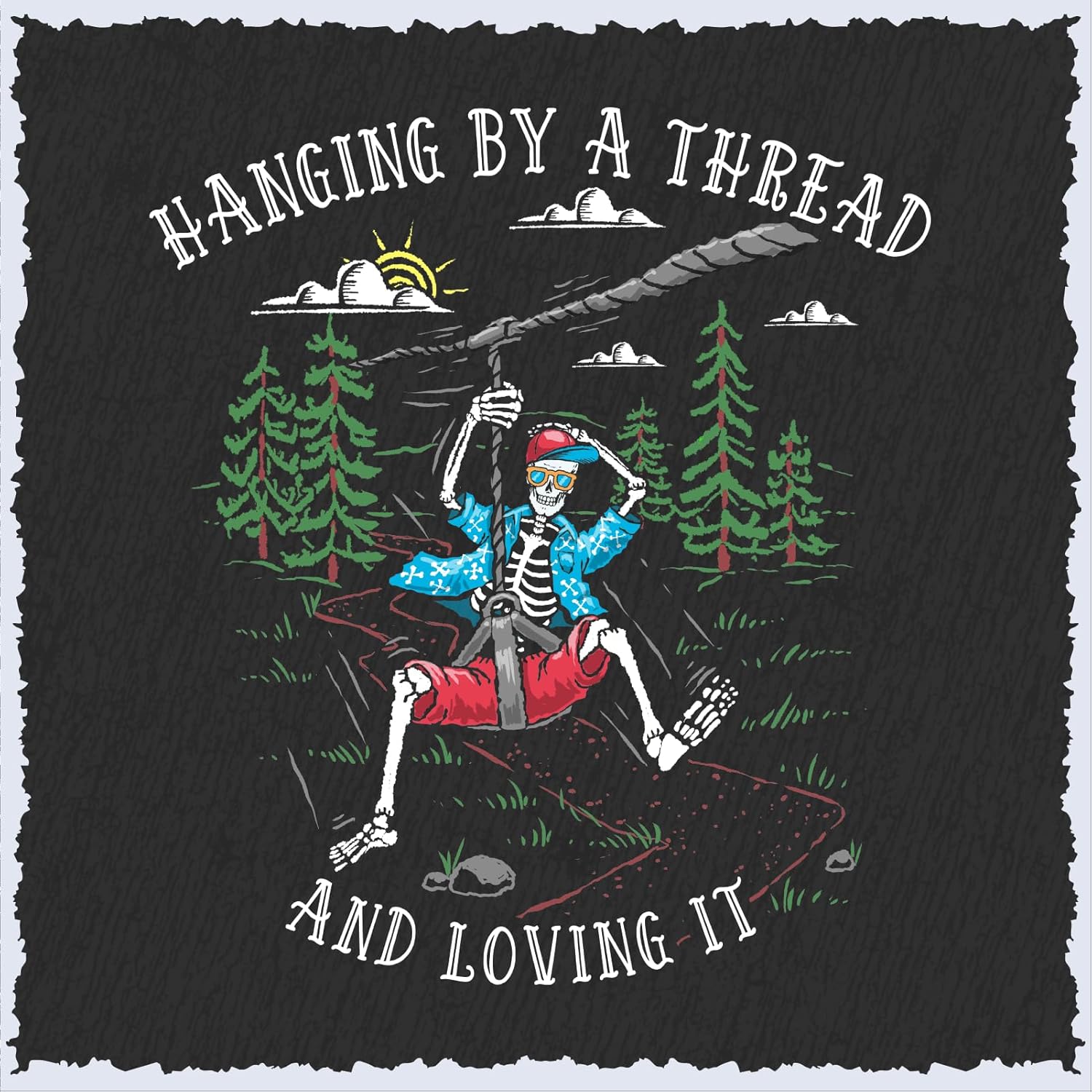 Camiseta masculina com estampa - Outdoor Adventure Zipline avaliação e preço