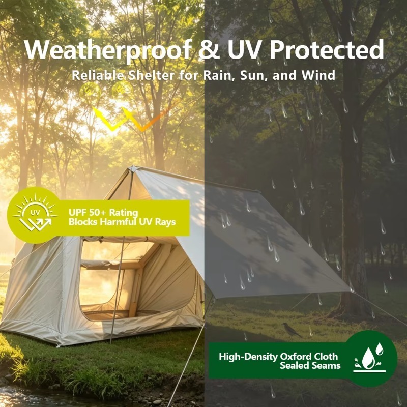 Espaçosa Tenda Inflável Famili - Outdoor Adventure Logo avaliação e preço