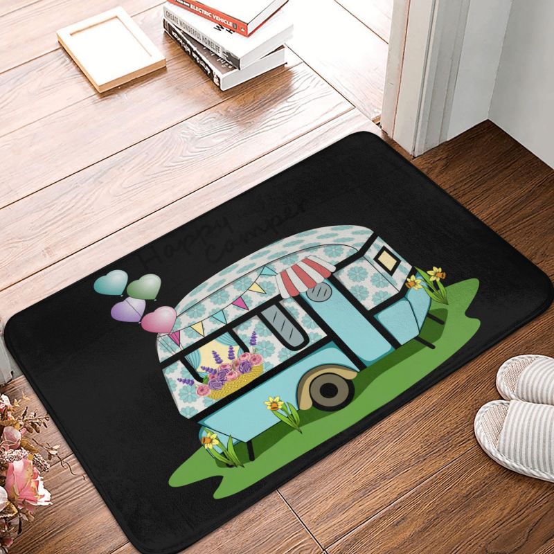 Capacho de campismo Happy Camp - Outdoor Adventure Quotes avaliação e preço