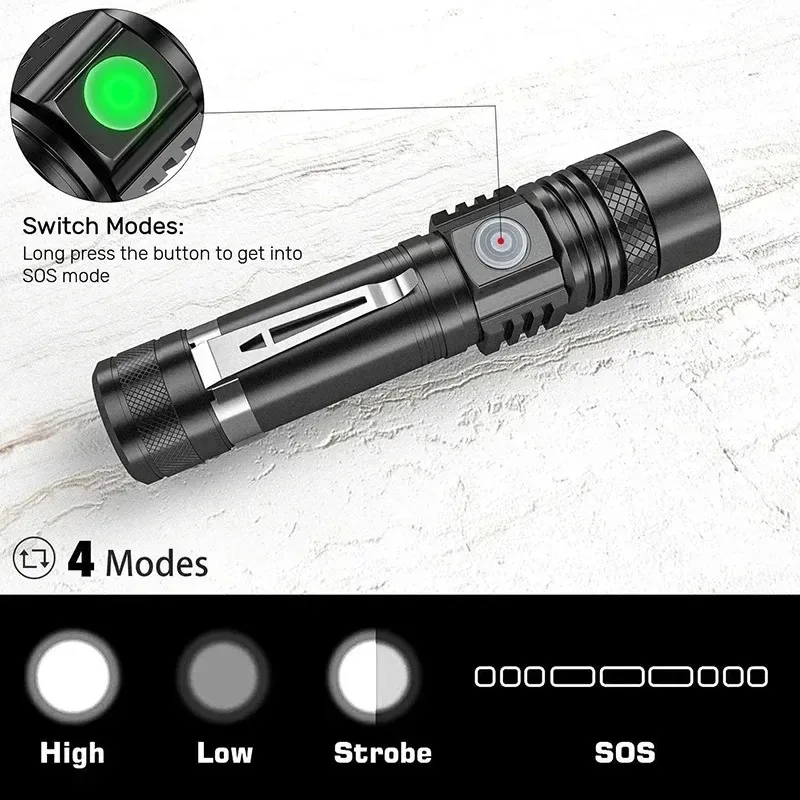 Lanterna LED T6 Recarregável,  - Outdoor Adventure Camp avaliação e preço