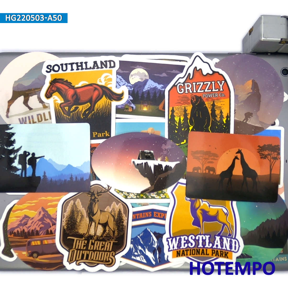 Conjunto de Adesivos de Viagem - Outdoor Adventure World avaliação e preço